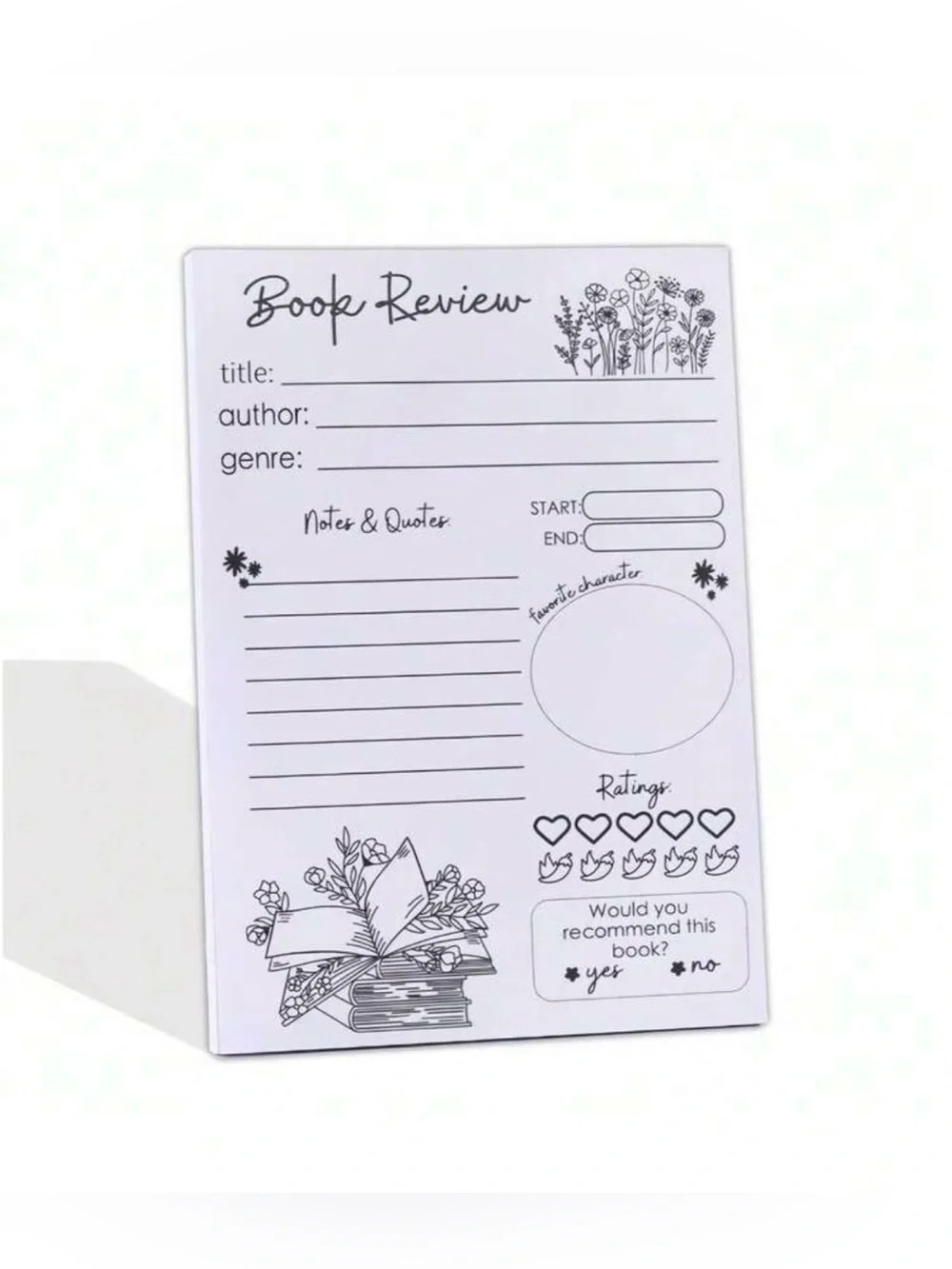 NWT Sealed New Book Review 40 Sheet Adhesive Pad
